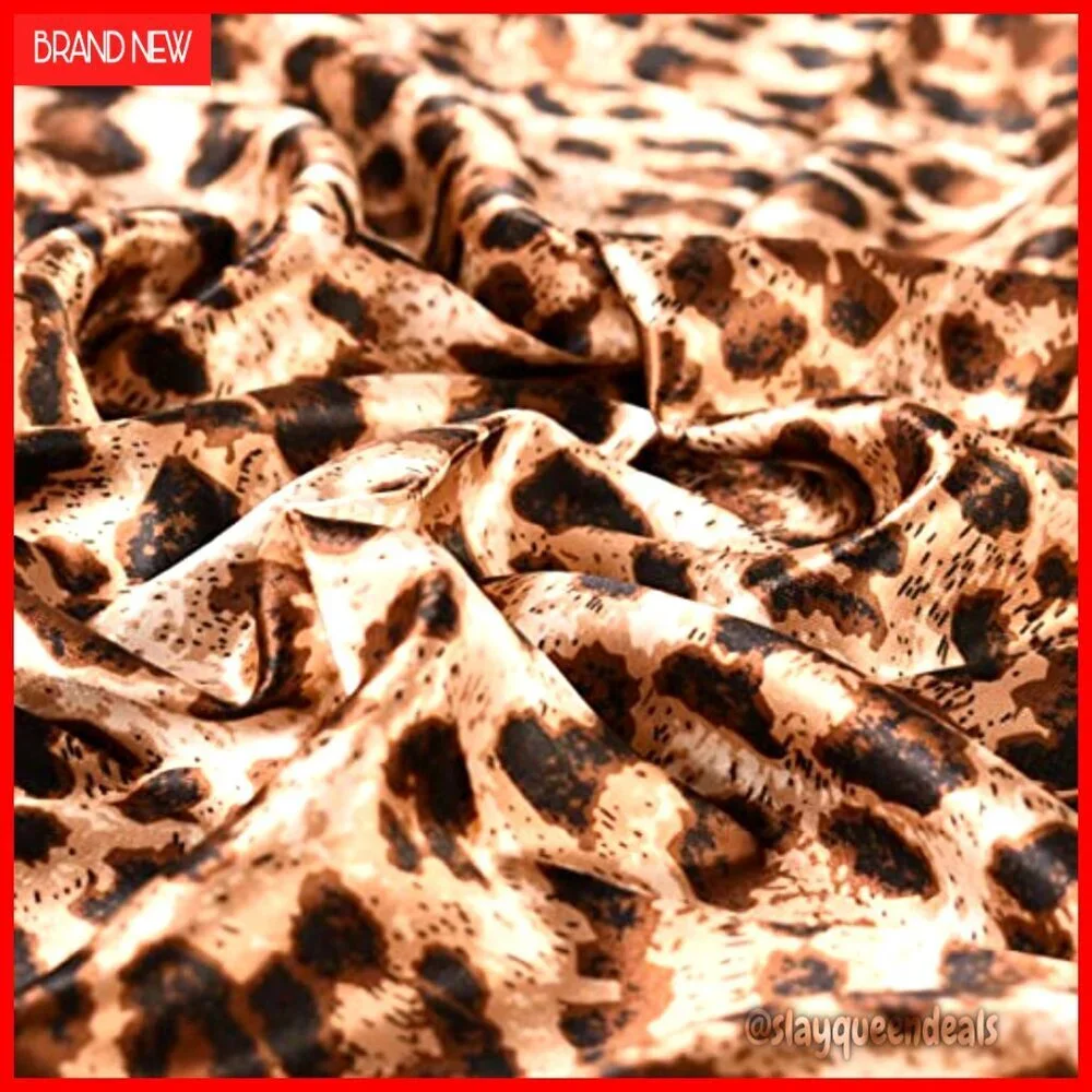 Large 35x35 Silk-Like Square Scarf Head Wrap Satin Bandana